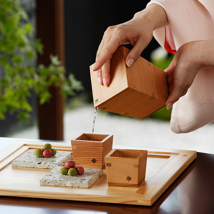 【Miranda Style】以為（おもえらく）日光杉 徳利・枡セット