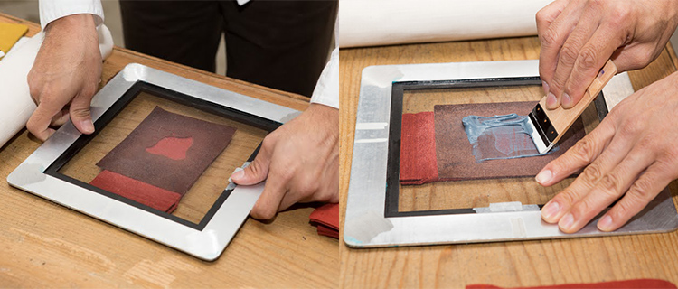 【本品堂】型染め ポーチ