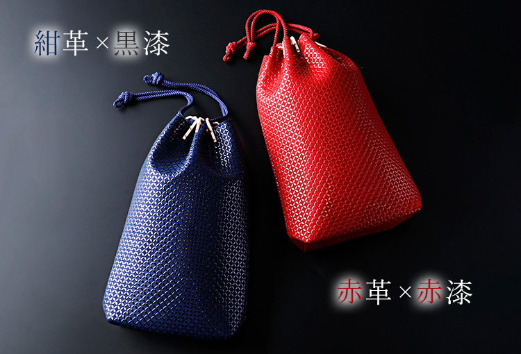 【JIZAING×INDEN】甲州印伝 合切袋 大