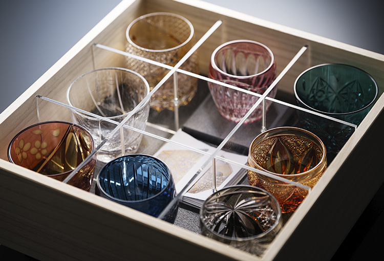 【藤巻百貨店】藤巻百貨店謹製　縁起の切子 ― 八つの兆し ―