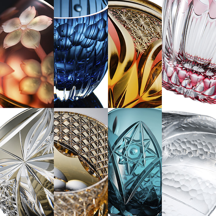 【藤巻百貨店】藤巻百貨店謹製　縁起の切子 ― 八つの兆し ―