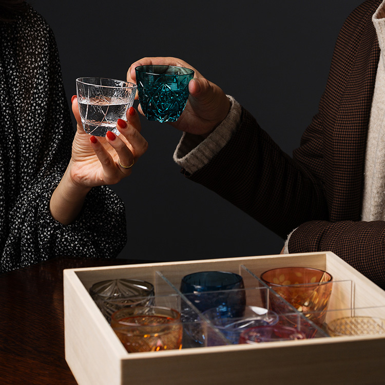 【藤巻百貨店】藤巻百貨店謹製　縁起の切子 ― 八つの兆し ―