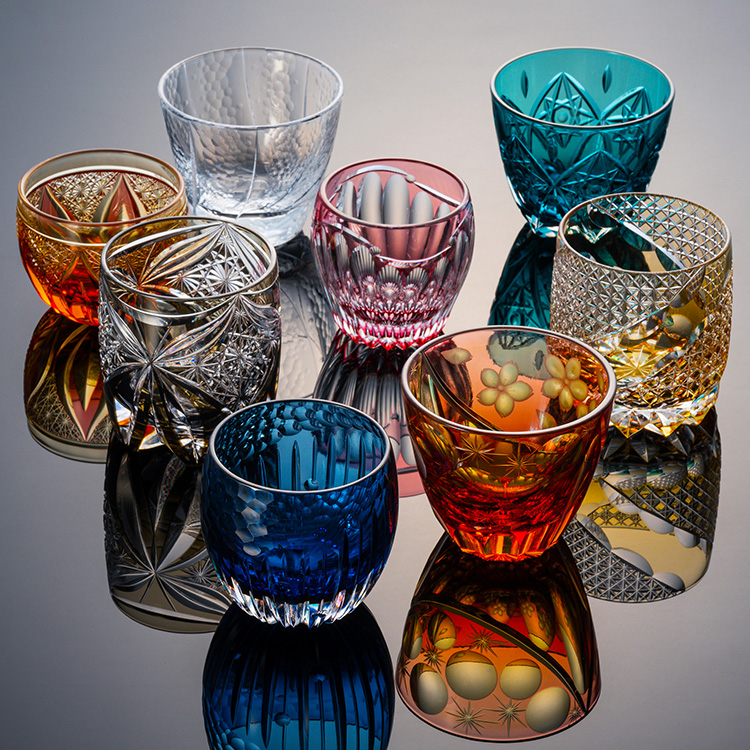 【藤巻百貨店】藤巻百貨店謹製　縁起の切子 ― 八つの兆し ―