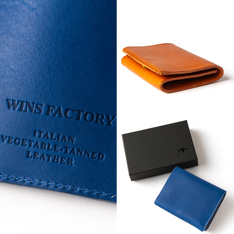 【WINS FACTORY】コンパクト三つ折り財布