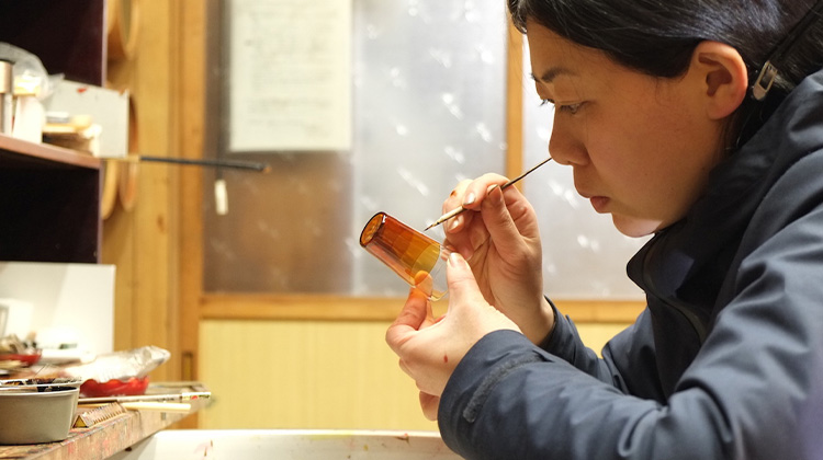 【丸嘉小坂漆器店】百色-hyakushiki- 漆ピアス Jeweki