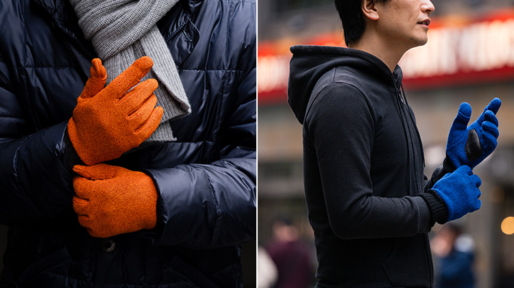 【福田手袋】メランジフリース手袋