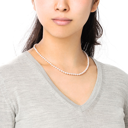 レディースakoya 3.5-4mm真珠ネックレス