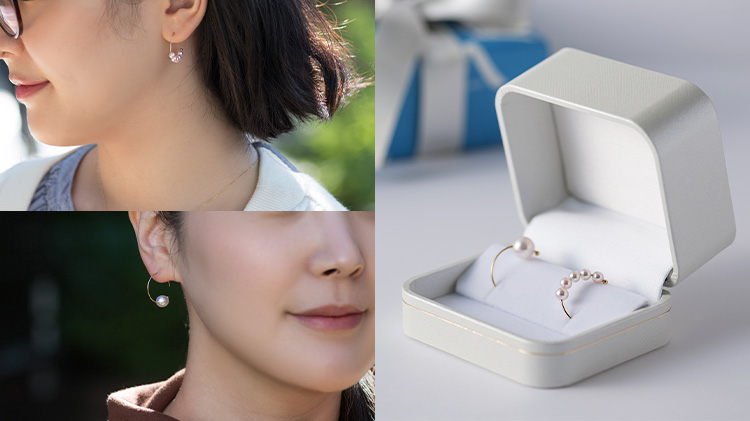 田辺真珠　一粒ピアス7.5mm  藤巻百貨店 田辺真珠一粒ピアス7.5mm 藤巻百貨店