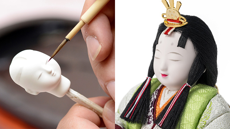 【柿沼人形】木目込み親王飾り（雛人形）　藤巻別注モデル