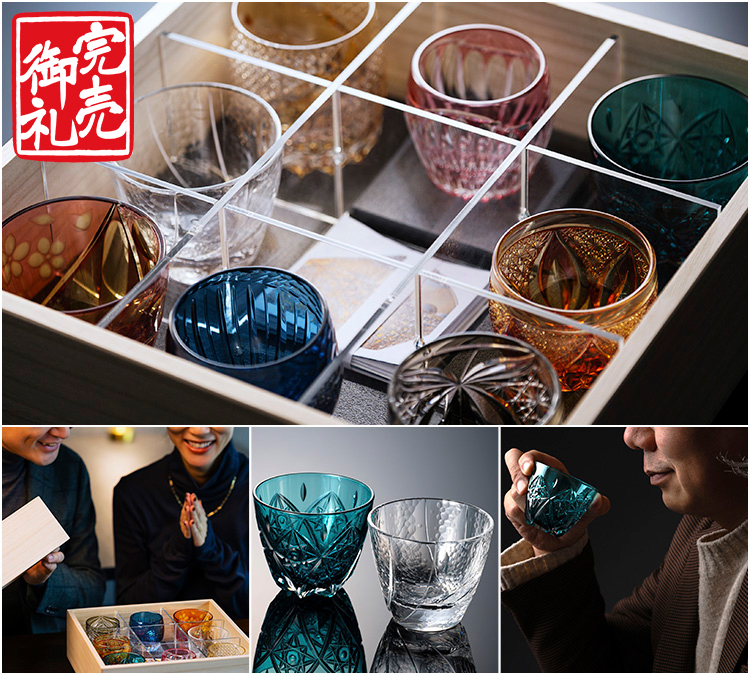 【藤巻百貨店】藤巻百貨店謹製　縁起の切子 ― 八つの兆し ―