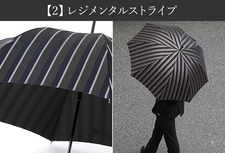 【Ramuda】ジャンプ式耐風骨 紳士長傘(65cm)