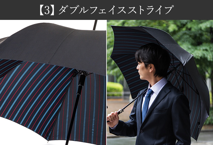 【Ramuda】ジャンプ式耐風骨 紳士長傘(65cm)