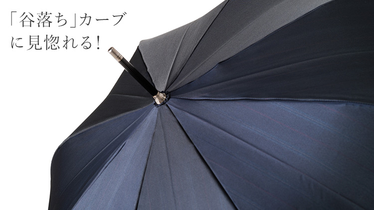 【Ramuda】ジャンプ式耐風骨 紳士長傘(65cm)
