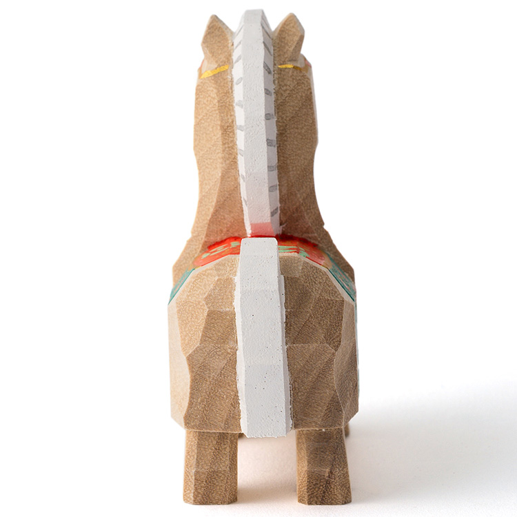 【高橋勇二】奈良一刀彫 干支飾り「午（うま）」