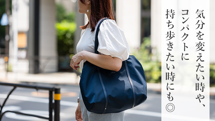 【HMAEN】NYLON SNUGGLE TOTE