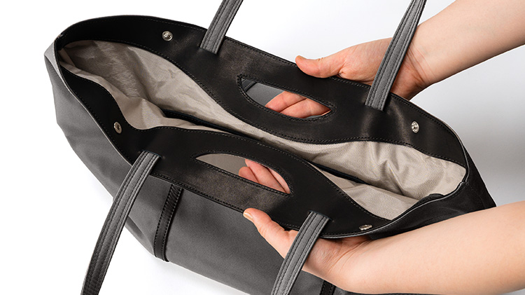 【HMAEN】NYLON SNUGGLE TOTE