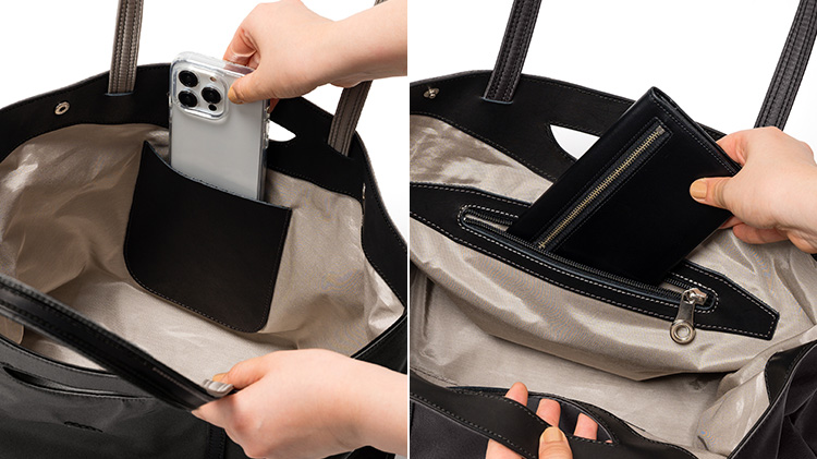 【HMAEN】NYLON SNUGGLE TOTE