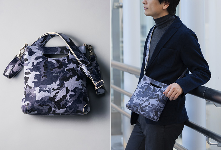 【HMAEN】藤巻別注オーシャンブルー　迷彩シリーズ