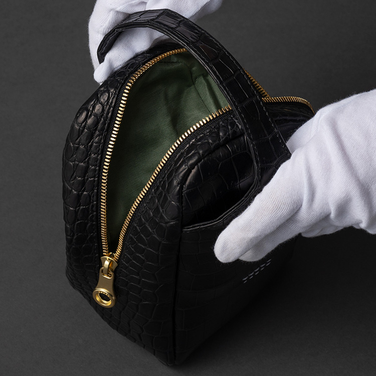 【HMAEN】ヒマラヤ/クロコダイルレザー ブレスバッグ WILL 1点モノ