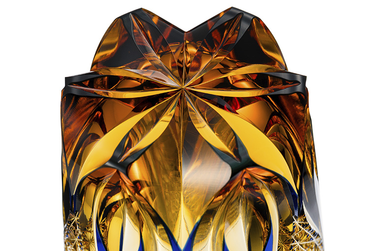 【根本硝子工芸】Old Fashioned Glass　雫-Shizuku-　Naturally Class