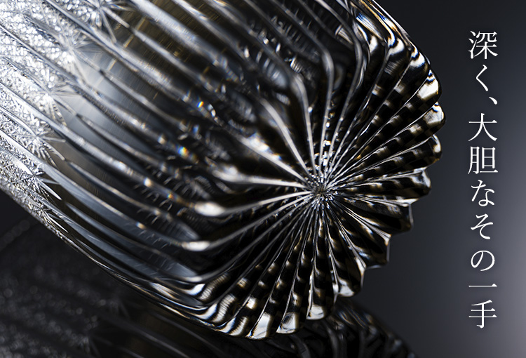 【根本硝子工芸】Old Fashioned Glass 華-Hana-【樽型】墨 Luxury Class