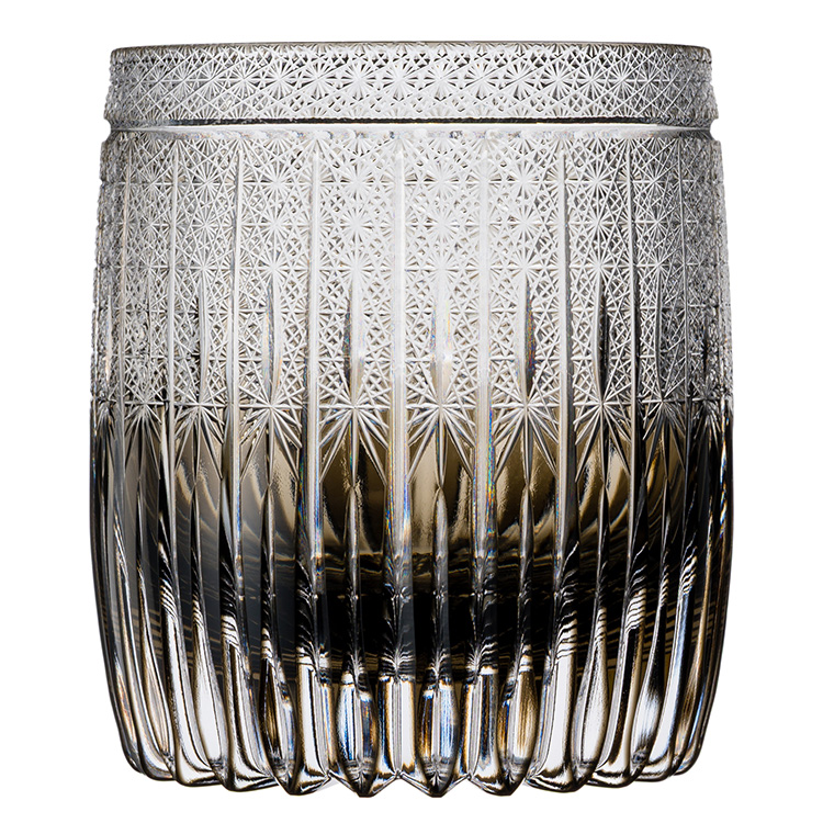 【根本硝子工芸】Old Fashioned Glass 華-Hana-【樽型】墨 Luxury Class