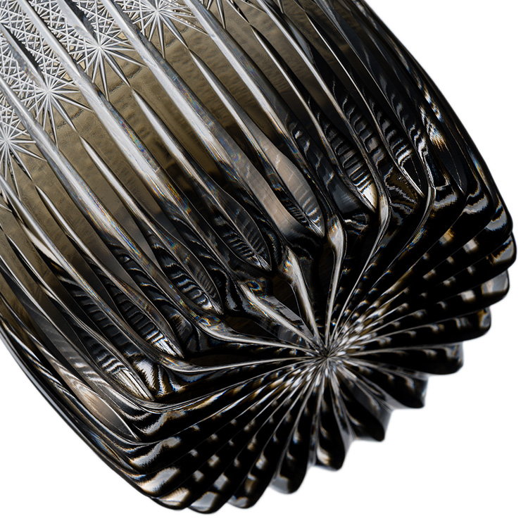 【根本硝子工芸】Old Fashioned Glass 華-Hana-【樽型】墨 Luxury Class