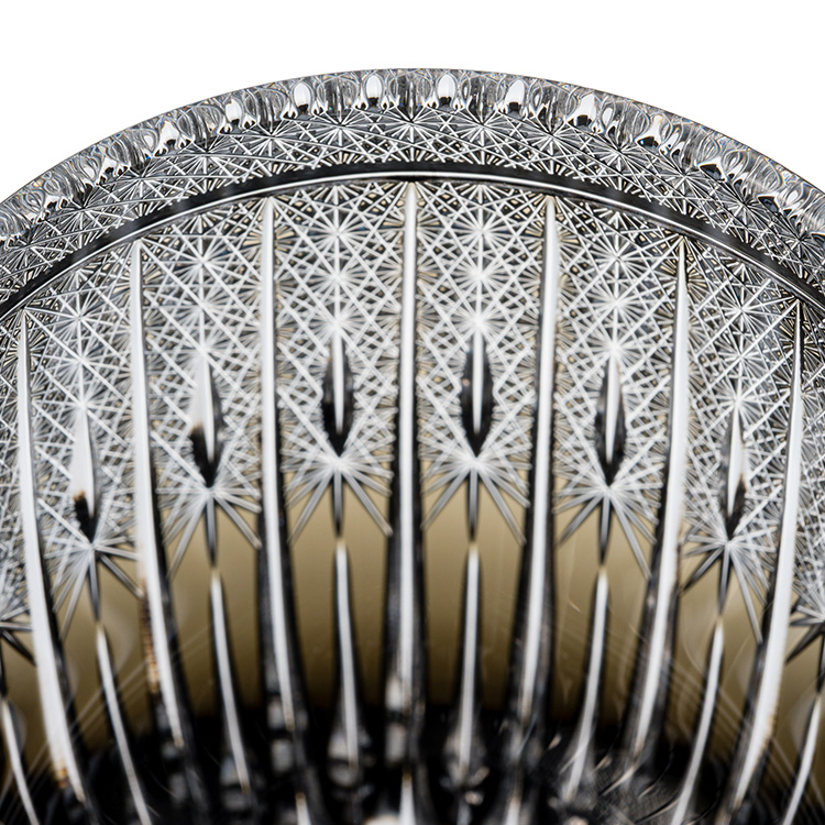 【根本硝子工芸】Old Fashioned Glass 華-Hana-【樽型】墨 Luxury Class