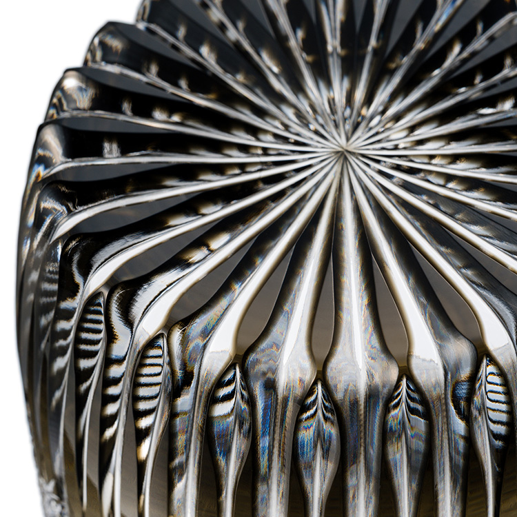 【根本硝子工芸】Old Fashioned Glass 華-Hana-【樽型】墨 Luxury Class