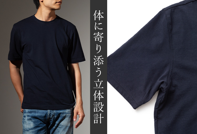 【tsuki.s】度詰め天竺 無地Tシャツ クルーネック