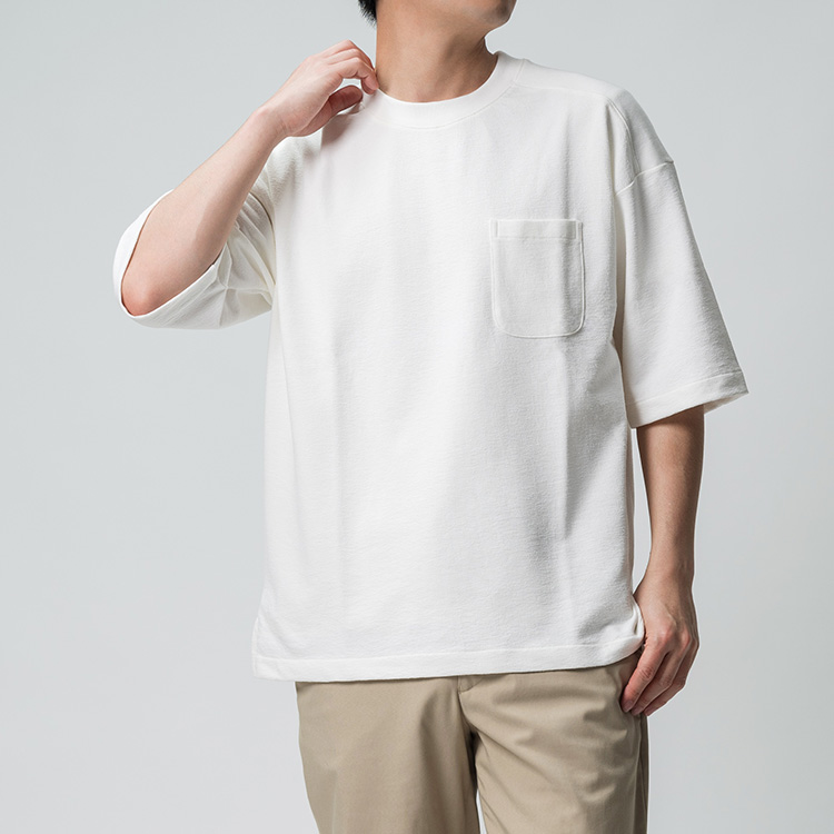 【tsuki.s】ドライタッチコットン　半袖Tシャツ