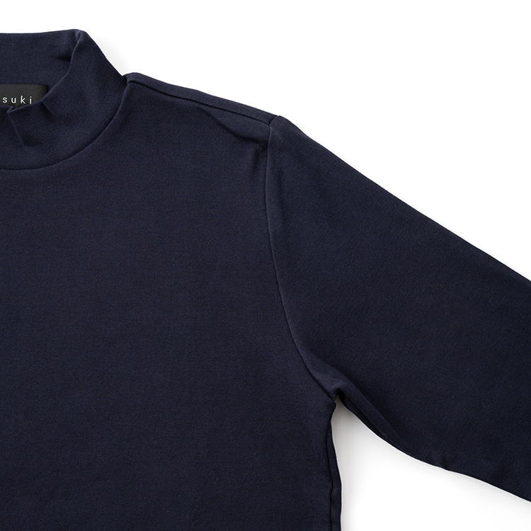 【tsuki.s】メンズ フライス モックタートルネック(藤巻別注)