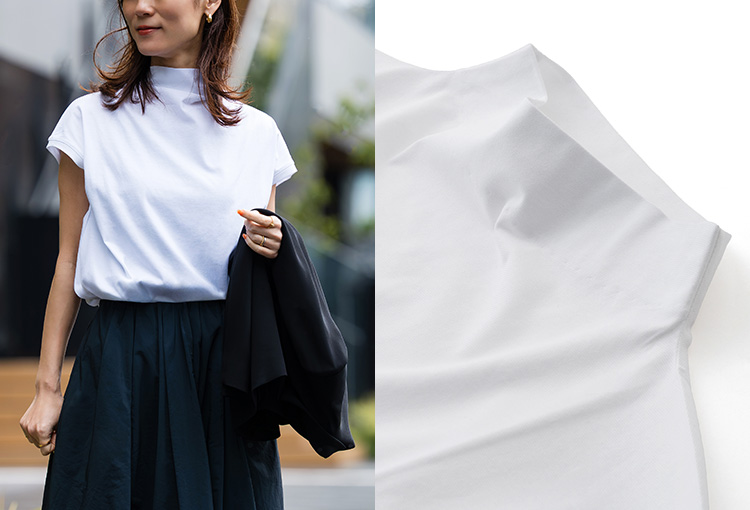 tsuki.s】涼やか天竺フレンチスリーブカットソー | 藤巻百貨店