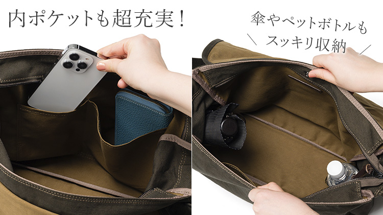 BAGGY PORT】黒さび染め帆布 被せビッグショルダー | 藤巻百貨店