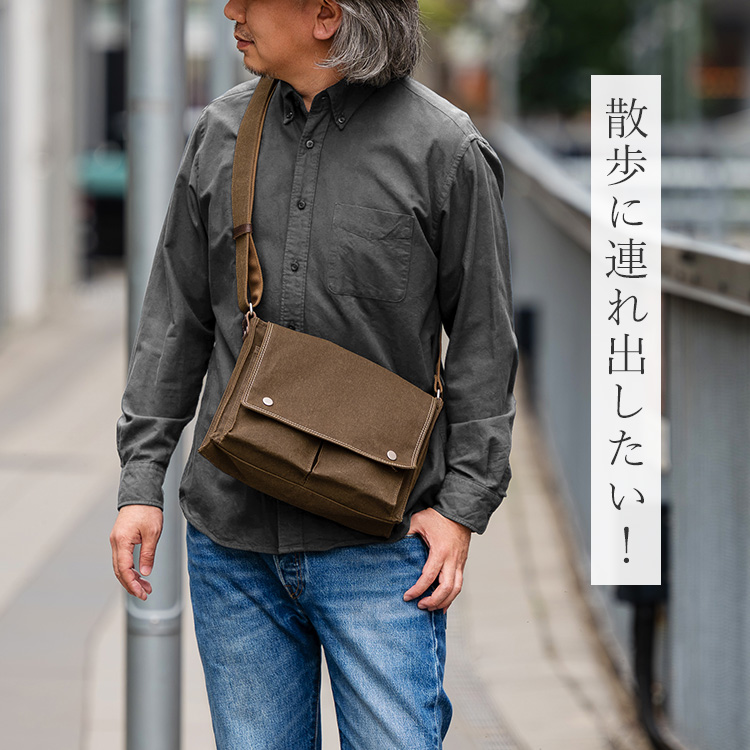 BAGGY PORT】10ozシェルターダック 横型ショルダーバッグ | 藤巻百貨店