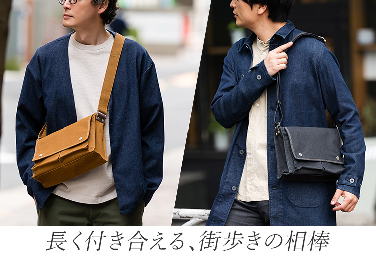 BAGGY PORT】10ozシェルターダック 横型ショルダーバッグ | 藤巻百貨店
