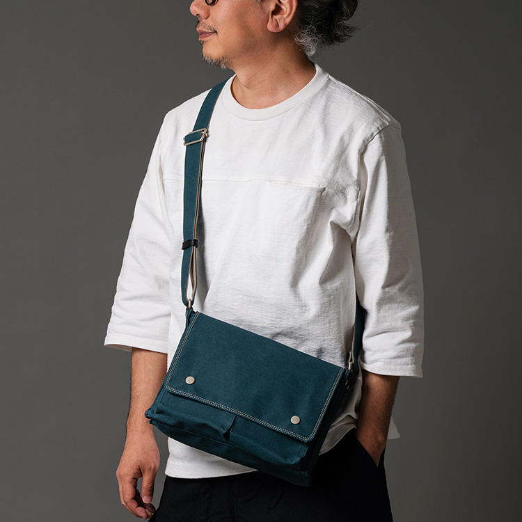 BAGGY PORT】10ozシェルターダック 横型ショルダーバッグ | 藤巻百貨店