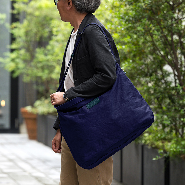 BAGGY PORT】KONBU(R) ナイロン 2wayショルダーバッグ 藤巻別注 紫紺