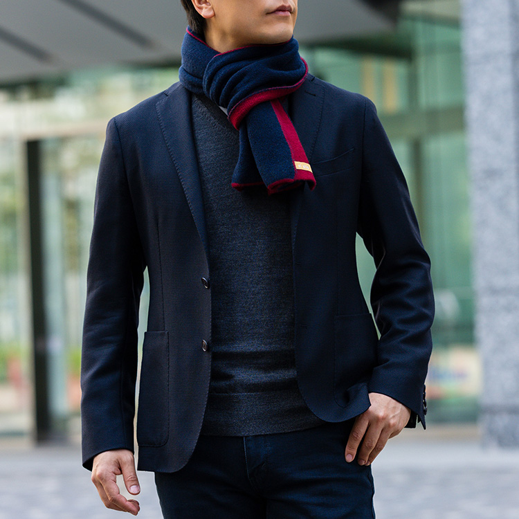 【el alto】エキストラファインウール Vネックニット