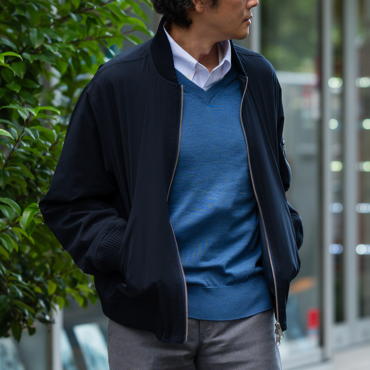 【el alto】エキストラファインウール Vネックニット