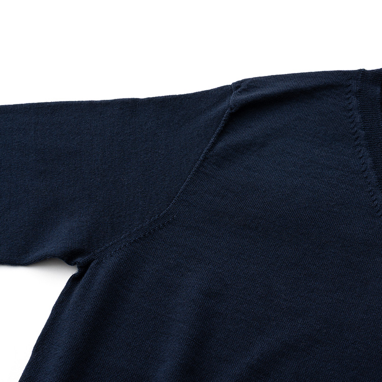 【el alto】エキストラファインウール Vネックニット