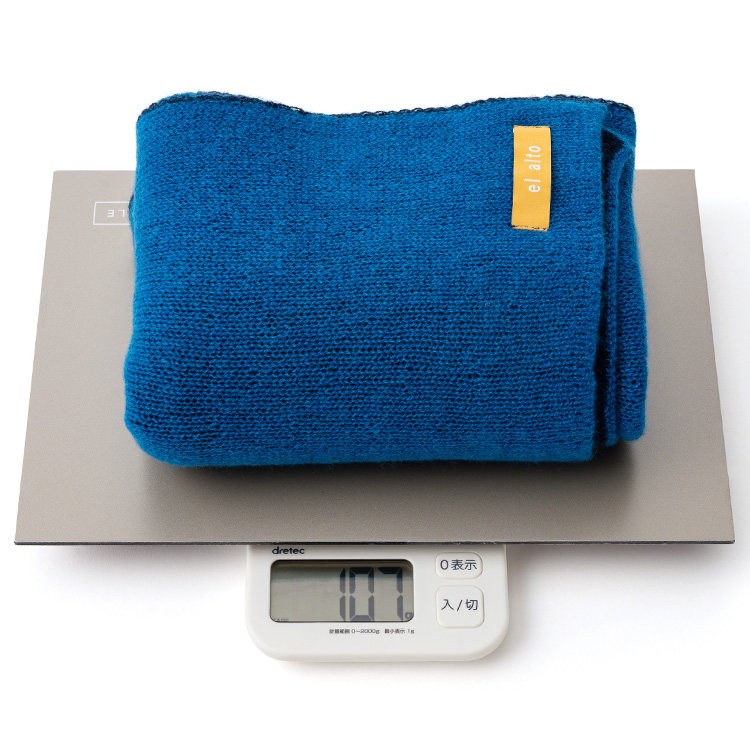 【el alto】カシミヤ100％ ダブルフェイスふわかるボリュームニットマフラー