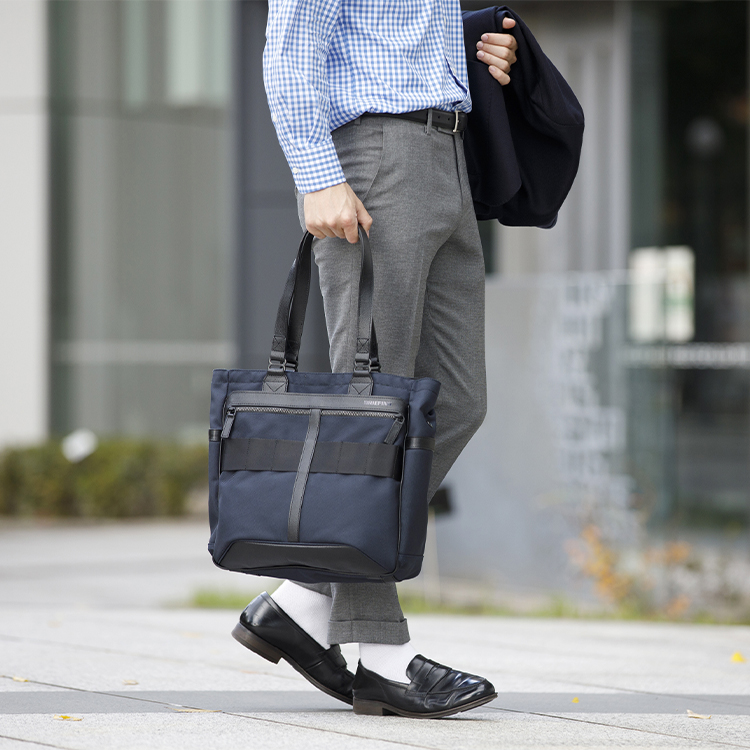 ブリーフィング FUSION BS TOTE HD NAVY フュージョントート - トート