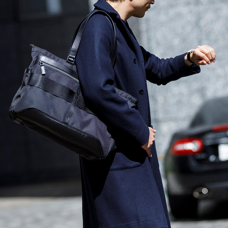 【BRIEFING】FUSION SQ TOTE HD（BLACK）