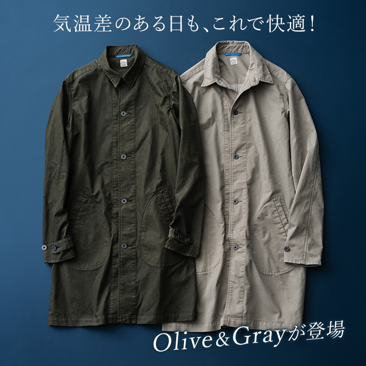 ONO+8186】倉敷ウルトラライトデニム ショップコート | 藤巻百貨店