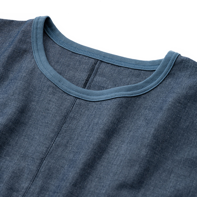 【うなぎの寝床】久留米絣Ｔシャツ　068
