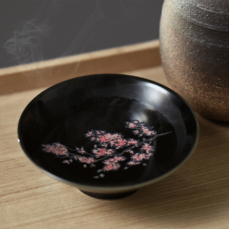 【丸モ高木陶器】桜の平盃