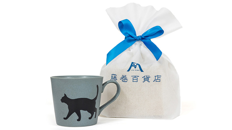 【丸モ高木陶器】華猫のマグカップ