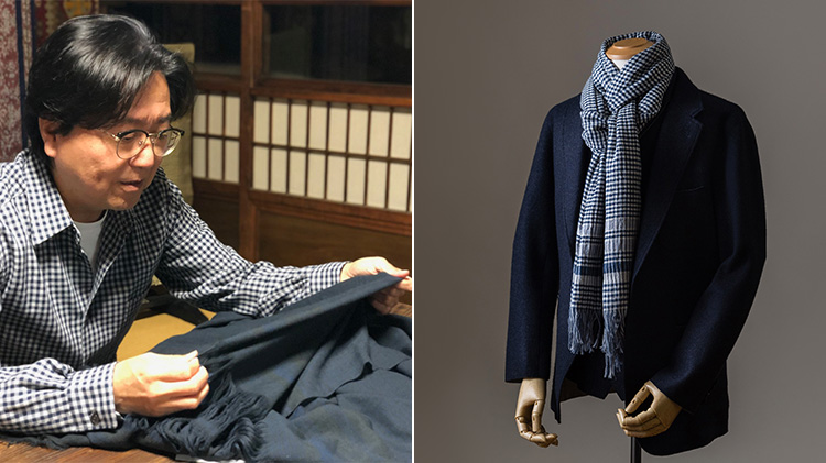 【藤巻百貨店】ウールコアコットン大判ストール