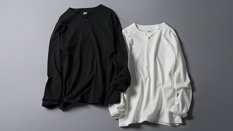 Jackman】Henleyneck Long Sleeve T-Shirt | 藤巻百貨店